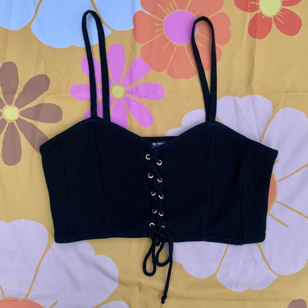 Zara Corset Style Cropped Top